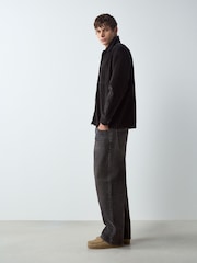 Black Denim Baggy Fit Authentic Washed Jeans - Image 4 of 6