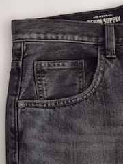 Black Denim Baggy Fit Jeans - Image 8 of 11