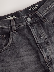 Black Denim Baggy Fit Jeans - Image 9 of 11