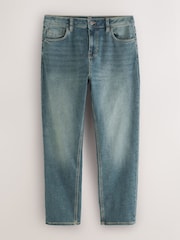 Blue/Green Tint Regular Tapered Fit Motionflex Jeans With Linen - Image 7 of 10