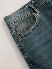 Blue/Green Tint Regular Tapered Fit Motionflex Jeans With Linen - Image 9 of 10