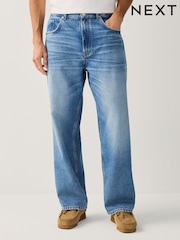 Light Blue Denim Baggy Fit Authentic Washed Jeans - Image 12 of 12