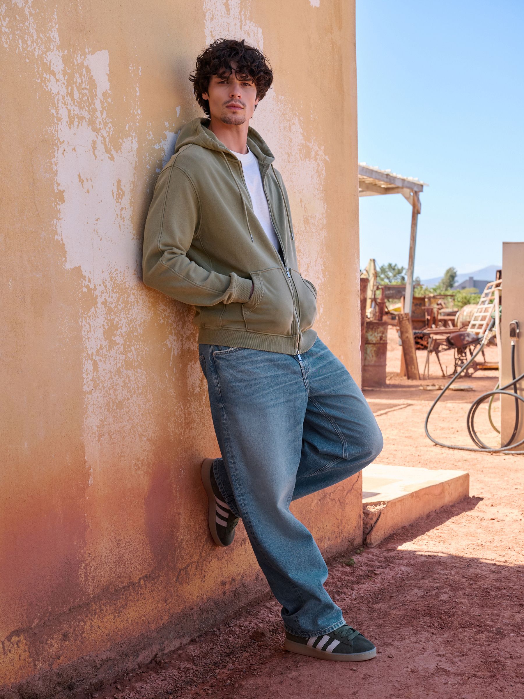Buy Bright Blue Baggy Fit Jeans from Next Romania