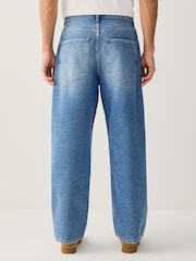 Light Blue Denim Baggy Fit Authentic Washed Jeans - Image 2 of 12