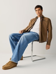 Light Blue Denim Baggy Fit Authentic Washed Jeans - Image 5 of 12