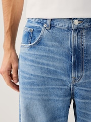 Light Blue Denim Baggy Fit Authentic Washed Jeans - Image 6 of 12