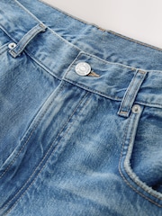 Light Blue Denim Baggy Fit Authentic Washed Jeans - Image 8 of 12