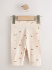Pale Pink Butterfly Crop Leggings (3mths-7yrs) - Image 4 of 7