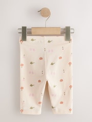 Pale Pink Butterfly Crop Leggings (3mths-7yrs) - Image 5 of 7