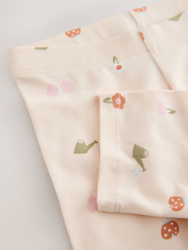 Pale Pink Butterfly Crop Leggings (3mths-7yrs) - Image 7 of 7