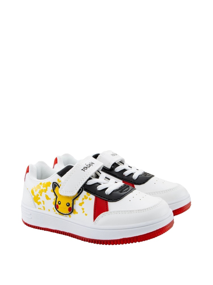 Character White Pokemon Low Top Trainers - Image 1 of 6