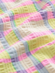 Roz/galben în carouri - Pantaloni drepți (3luni-7ani) - Imaginea 7 din 8