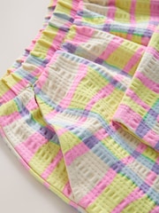 Roz/galben în carouri - Pantaloni drepți (3luni-7ani) - Imaginea 8 din 8