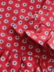 Red Flower Wide Leg Frill Trousers (3mths-7yrs) - Image 6 of 6