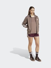 adidas Originals Burg/White 3 Sprinter Shorts - Image 3 of 6