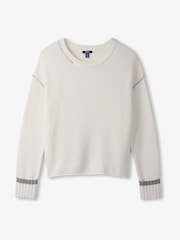 Hatley Waffle Knit Jumper - Cream - Image 4 of 4