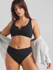 Simply Be Black Magisculpt Contour Me V-Shape High Waist Bikini Brief - Image 1 of 4