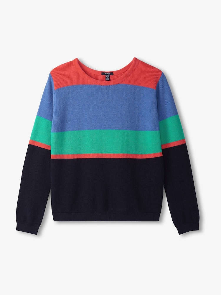 Hatley Devon Jumper - Bright Colorblock Stripes - Image 5 of 5 Hatley Devon Jumper - Bright Colorblock Stripes - Image 5 of 5