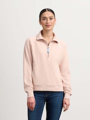 Hatley Purple Mock Neck Pullover Hushed Violet Sweat Top - Image 3 of 5