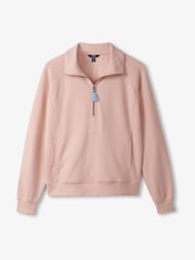 Hatley Purple Mock Neck Pullover Hushed Violet Sweat Top - Image 5 of 5
