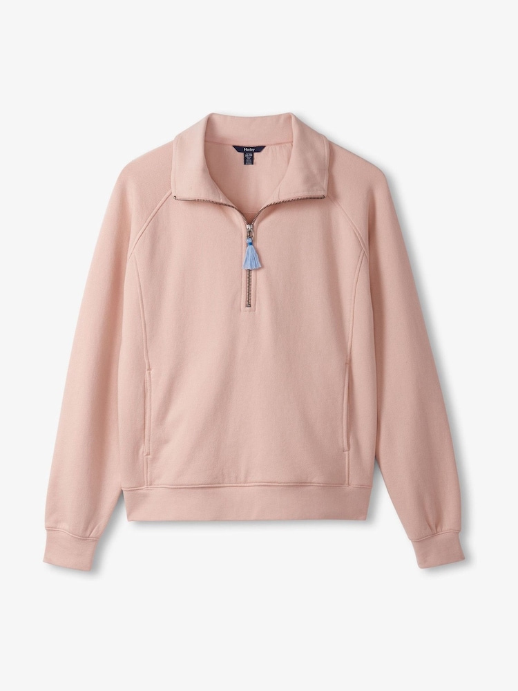 Hatley Purple Mock Neck Pullover Hushed Violet Sweatshirt - Image 5 of 5 Hatley Purple Mock Neck Pullover Hushed Violet Sweatshirt - Image 5 of 5