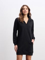 Hatley Anna Notch Neck Black Dress - Image 4 of 6