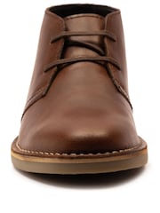 Off The Hook Brown Sahara Suede Leather Desert Chukka Boots - Image 4 of 6