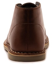 Off The Hook Brown Sahara Suede Leather Desert Chukka Boots - Image 5 of 6