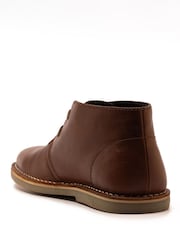 Off The Hook Brown Sahara Suede Leather Desert Chukka Boots - Image 6 of 6