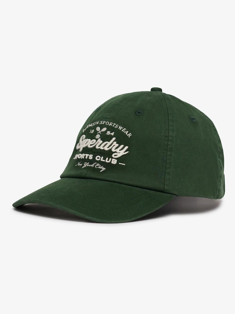 Superdry Green Vintage Club Baseball Cap - Image 3 of 3