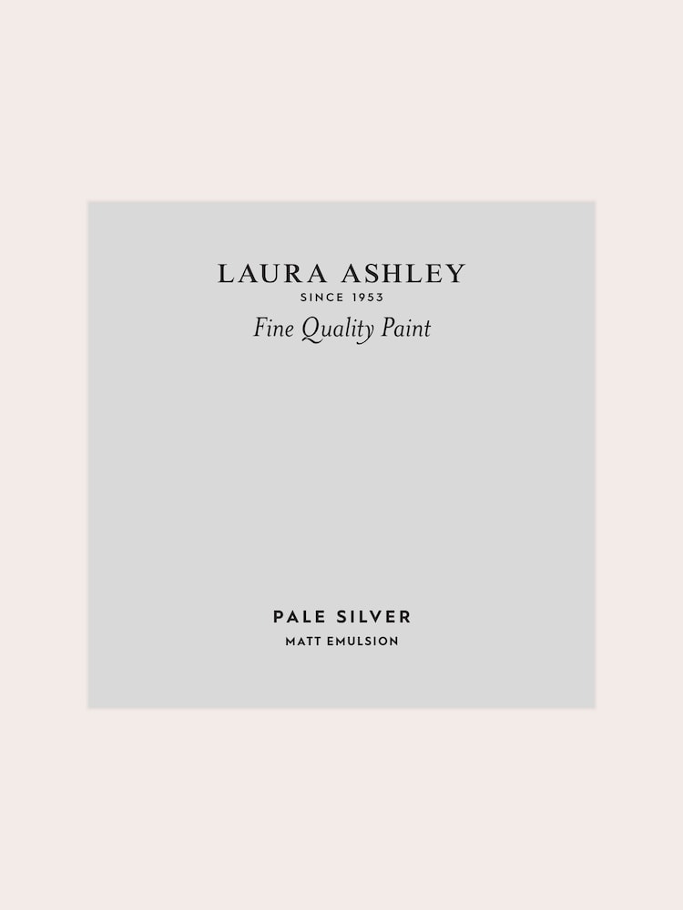 Laura Ashley Pale Silver Matt Emulsion Peel & Stick Paint Sample - Image 2 of 4