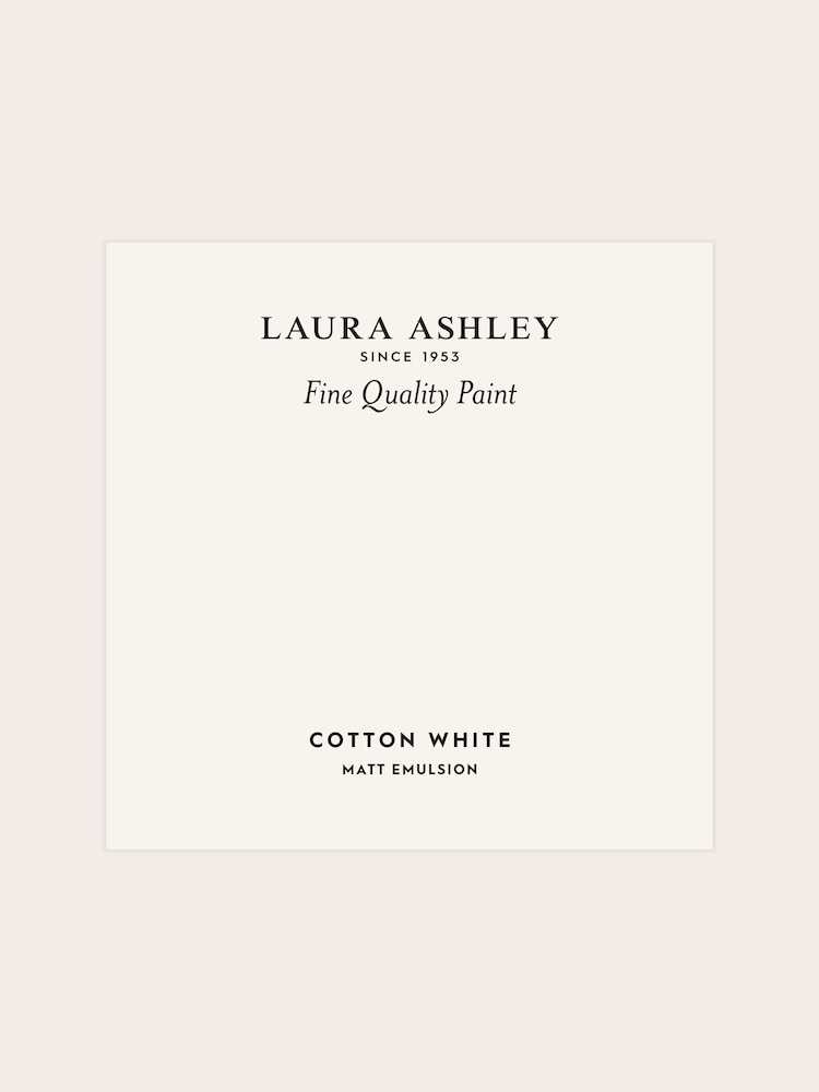 Laura Ashley Cotton White Matt Emulsion Peel & Stick Paint Sample - Image 2 of 4 Laura Ashley Cotton White Matt Emulsion Peel & Stick Paint Sample - Image 2 of 4
