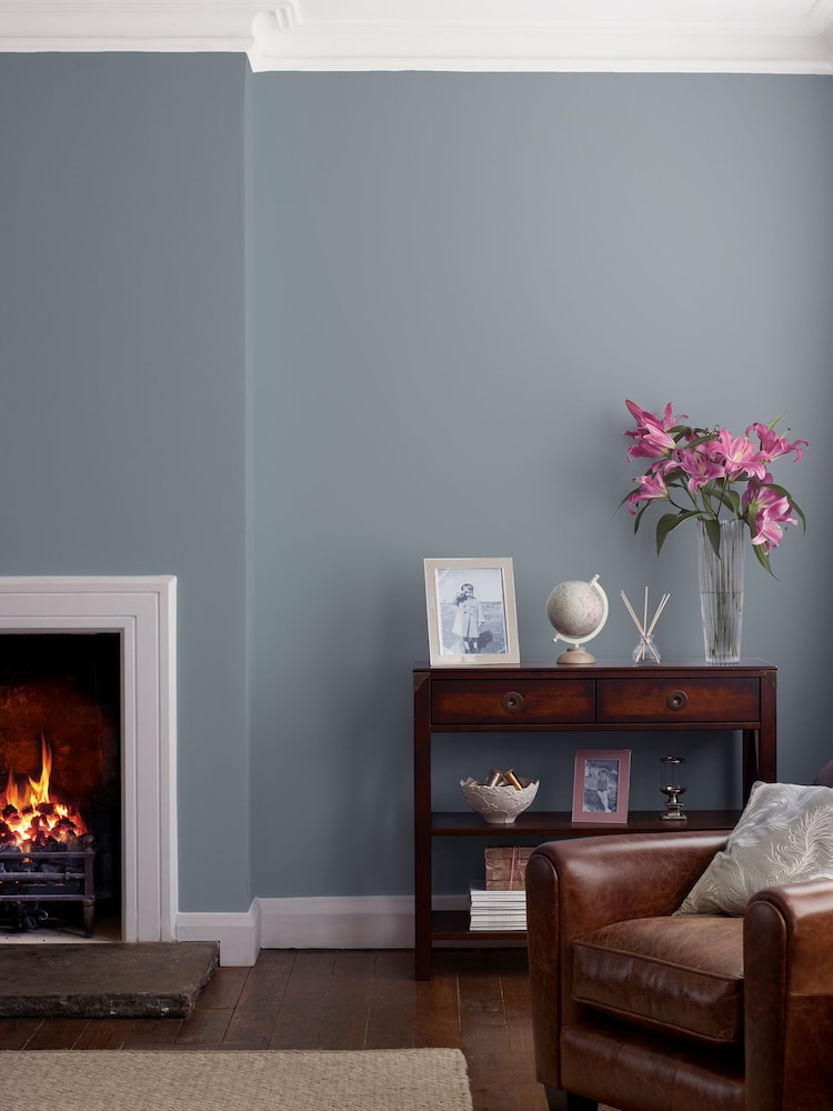 Laura Ashley Chalk Blue Matt Emulsion Peel & Stick Paint Sample - Image 1 of 4 Laura Ashley Chalk Blue Matt Emulsion Peel & Stick Paint Sample - Image 1 of 4