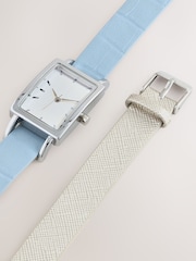 Blue Interchangeable Strap Watch - Image 1 of 6