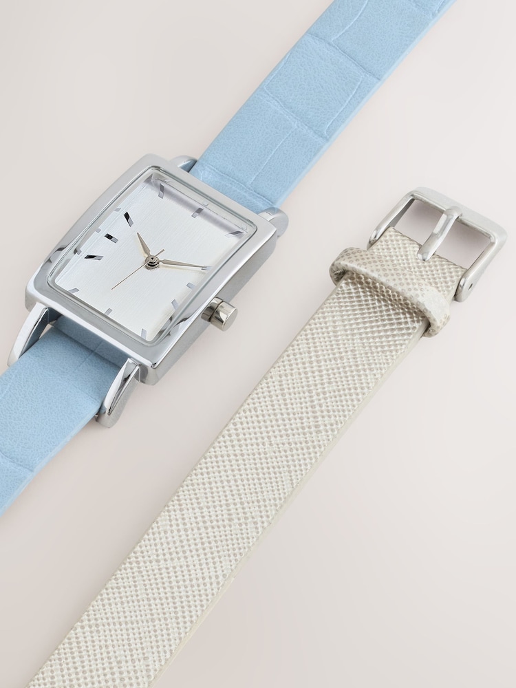 Blue Interchangeable Strap Watch - Image 1 of 6