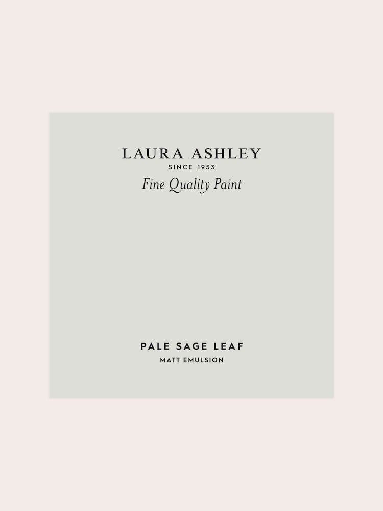 Laura Ashley Pale Sage Leaf Matt Emulsion Peel & Stick Paint Sample - Image 2 of 4