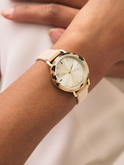 Pearl White Tortoiseshell Case Watch - Image 1 of 5