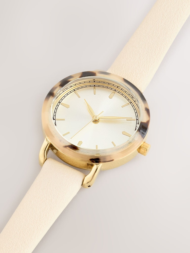 Pearl White Tortoiseshell Case Watch - Image 5 of 5