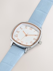 Blue Croc Effect Watch - Image 5 of 5