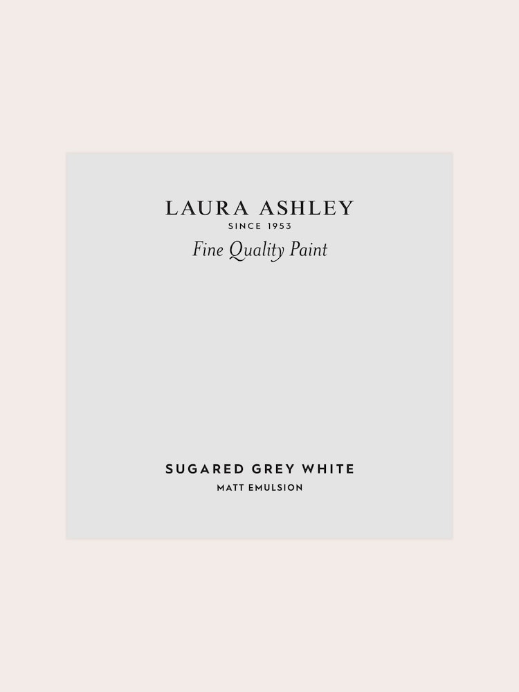 Laura Ashley Sugared Grey White Matt Emulsion Peel & Stick Paint Sample - Image 2 of 4 Laura Ashley Sugared Grey White Matt Emulsion Peel & Stick Paint Sample - Image 2 of 4