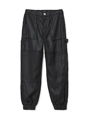 AllSaints Black Mila Denim Trousers - Image 8 of 8