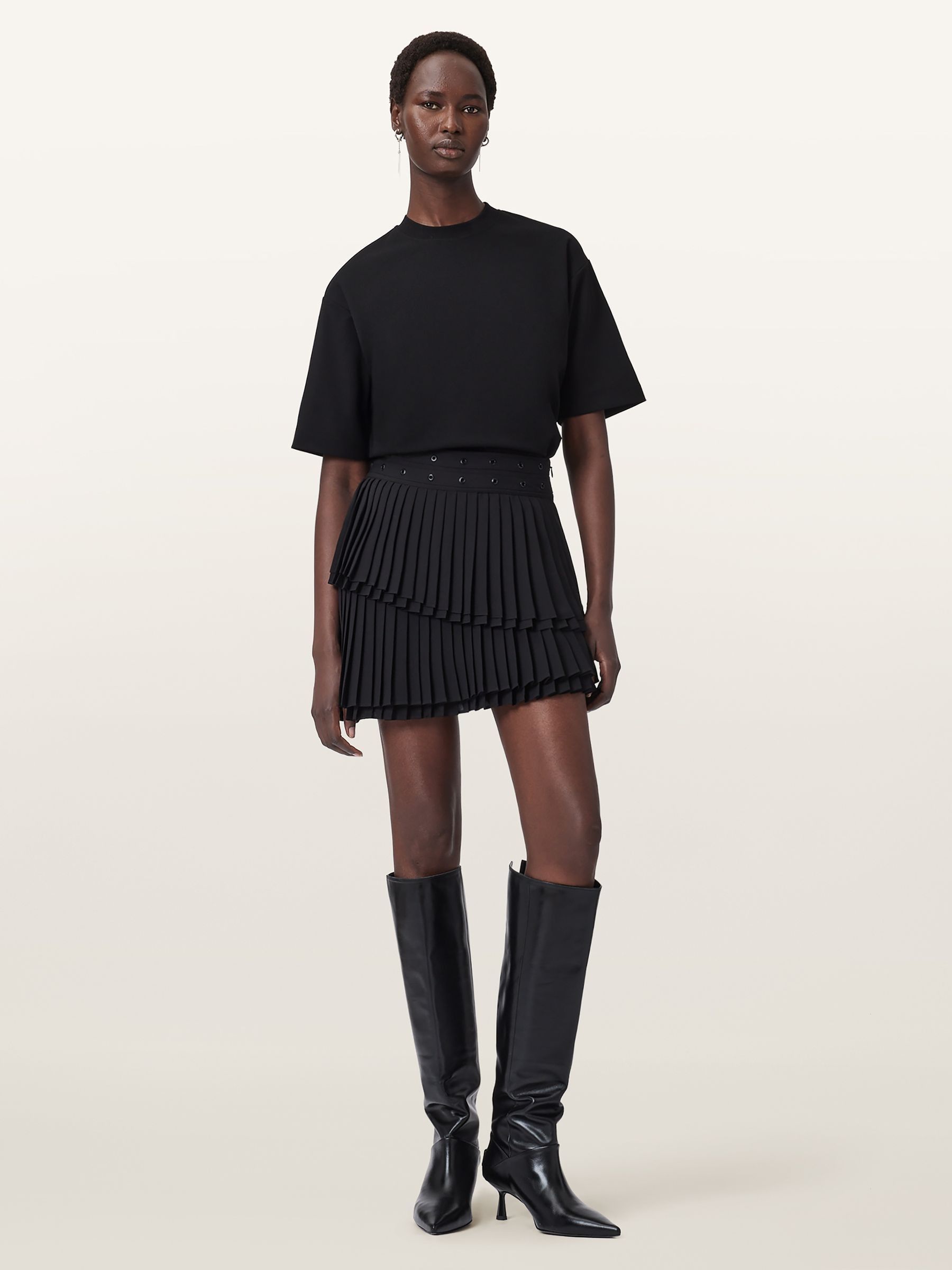 Buy AllSaints Black Oona Skirt from Next USA