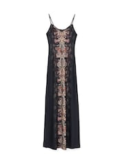 AllSaints Black Bryony Maxi Dress - Image 7 of 7