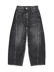 AllSaints Black Carter Barrel Jeans - Image 8 of 8