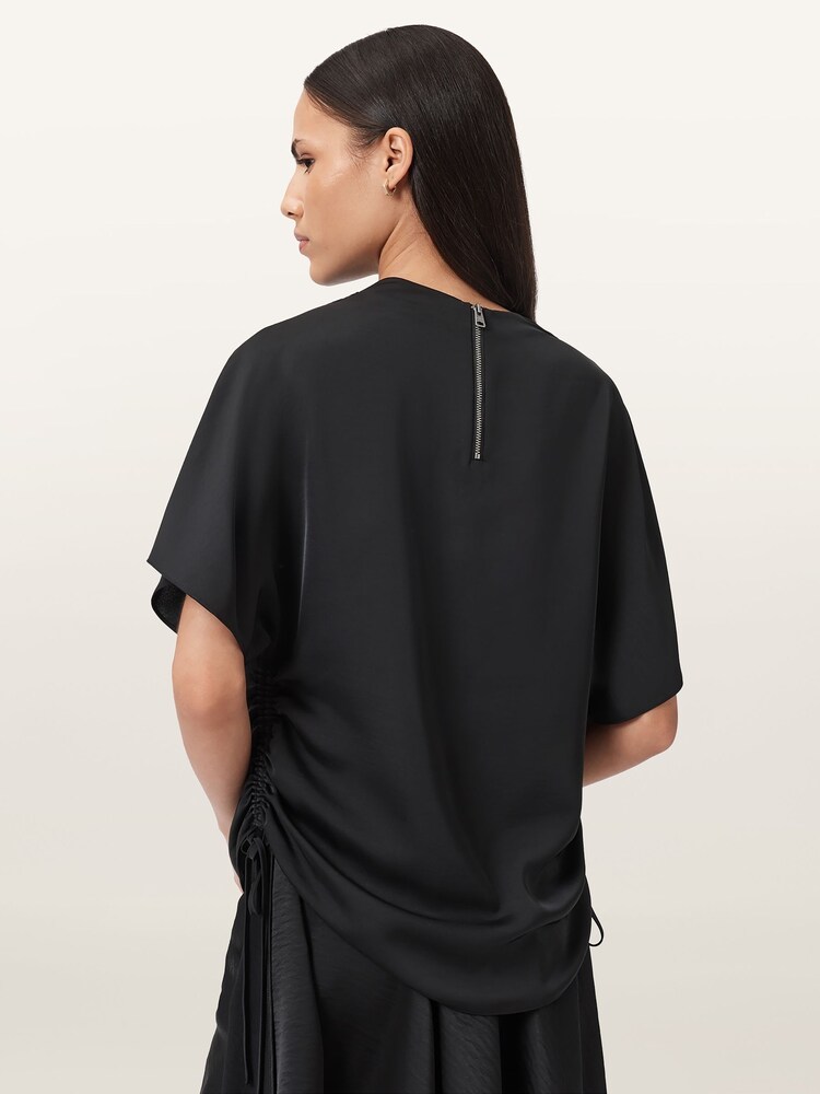 AllSaints Black Leslie Top - Image 2 of 8