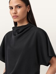 AllSaints Black Leslie Top - Image 4 of 8