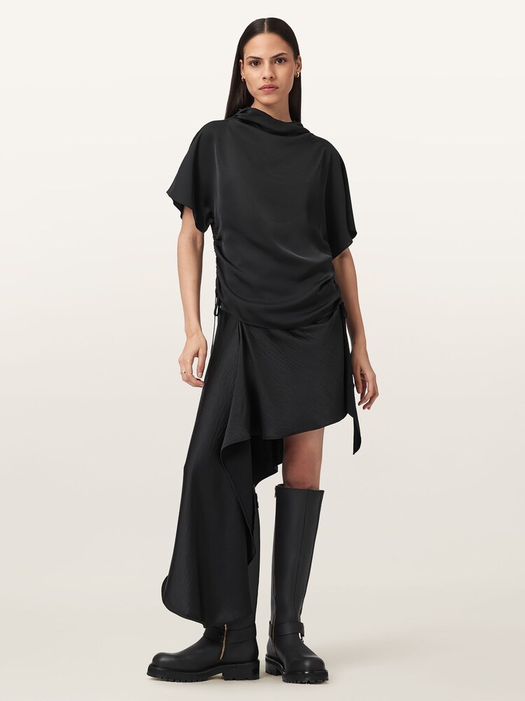 AllSaints Black Leslie Top - Image 8 of 8