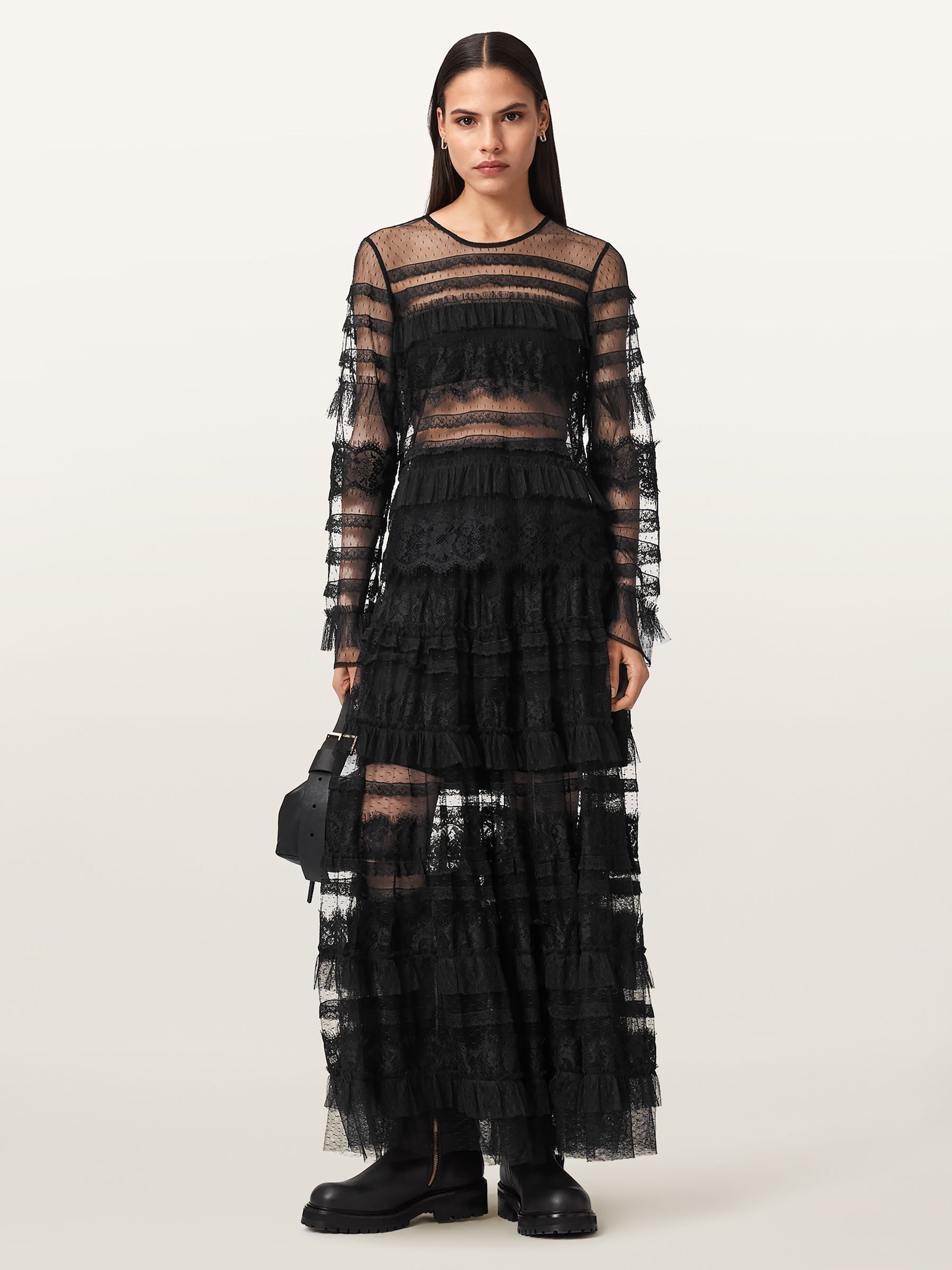Buy AllSaints Black Arlea Tulle Skirt from Next USA