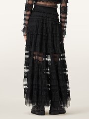 AllSaints Black Arlea Tulle Skirt - Image 3 of 10