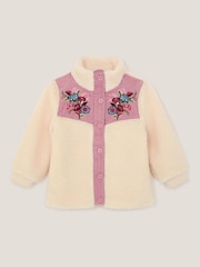 Monsoon Floral Embroidered Borg Jacket - صورة 2 من 4